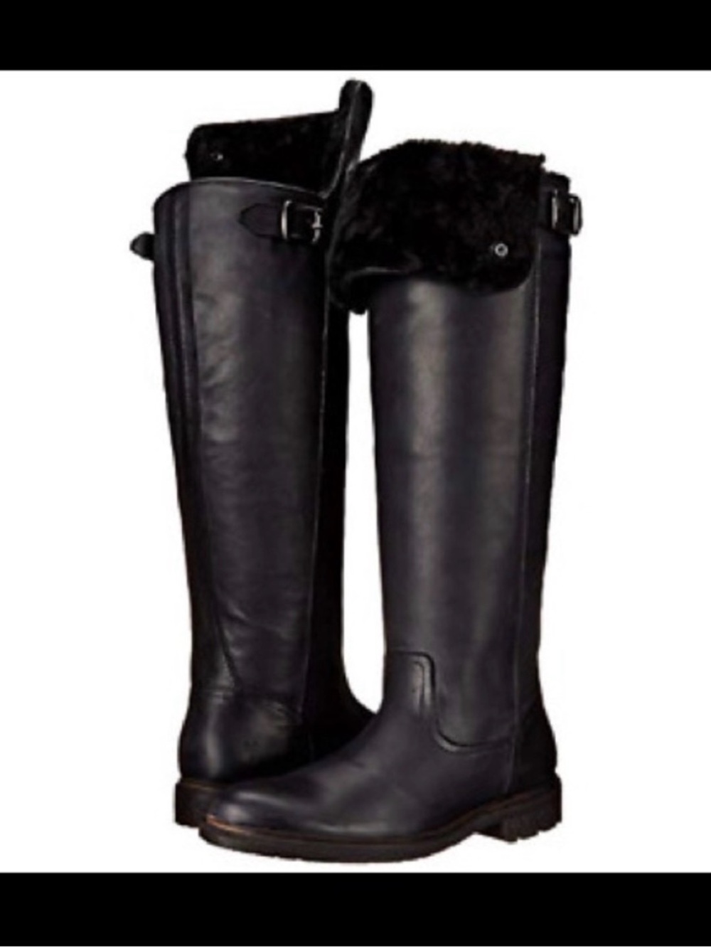 Worn once! Frye Mara over the knee shearling boot